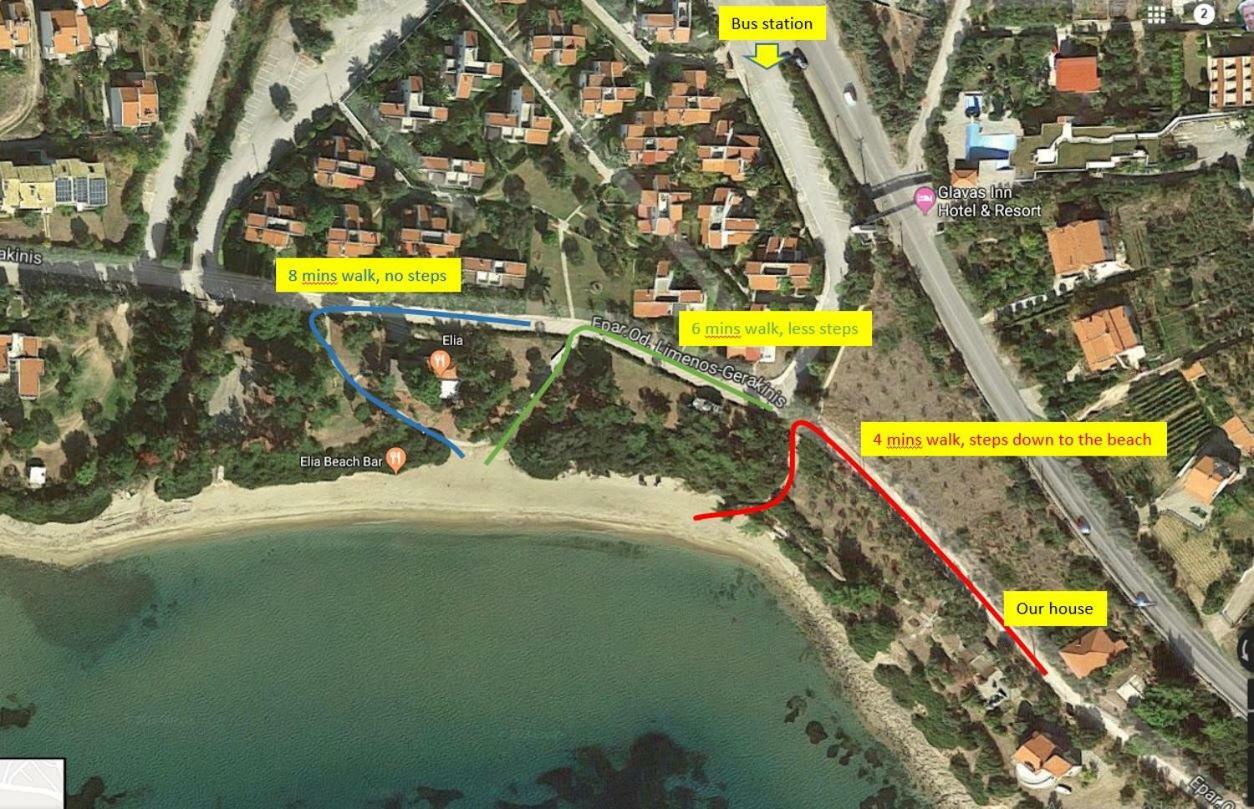 Gerakina Beach Cottage Psakoudia Eksteriør billede